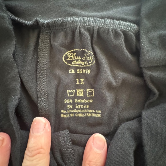 Blue Sky Palazzo Pants - Picture 2 of 3